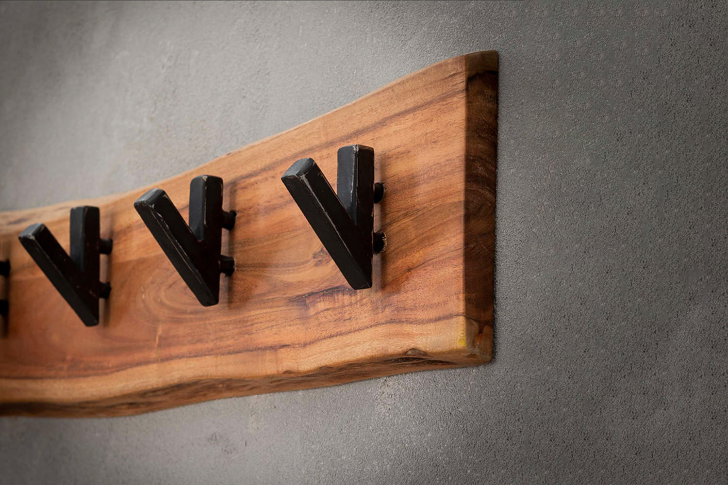 GARDEROBE NEREA Braun Akazie - Braun, Metall (60/15/9cm) - KAWOLA