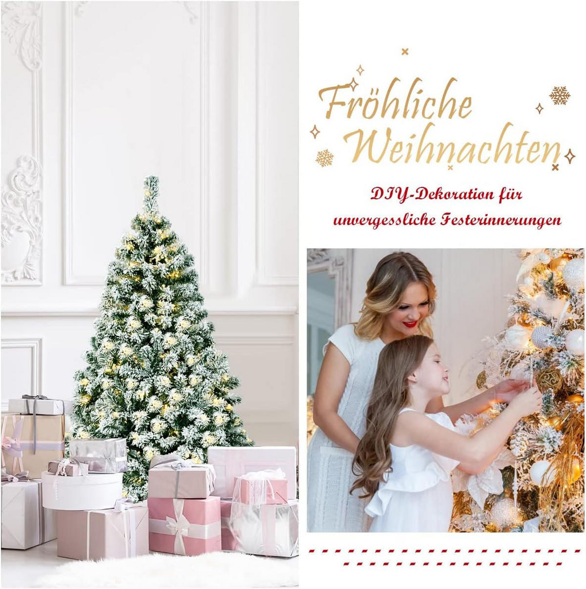 WEIHNACHTSBAUM Grün - Grün, Kunststoff (135cm) - COSTWAY