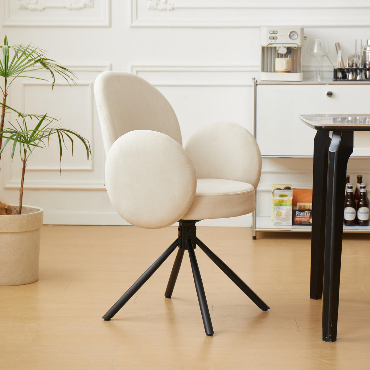 STUHL 2er-Set Kord Beige - Beige, Holz (65/89/60cm) - Nordlys