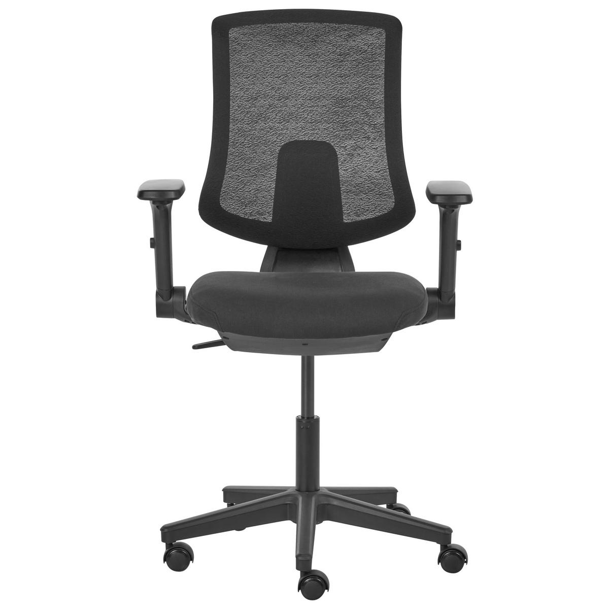 KANCELÁŘSKÁ ŽIDLE Látka Černá Sero - černá, textil (66/95/58cm) - Beliani