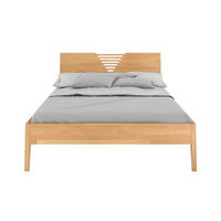 MASSIVHOLZBETT Wolomin in Naturfarben, Buche-lackiert, 180x200 - Buchefarben, Holz/Buchenholz (180/200cm) - Visby