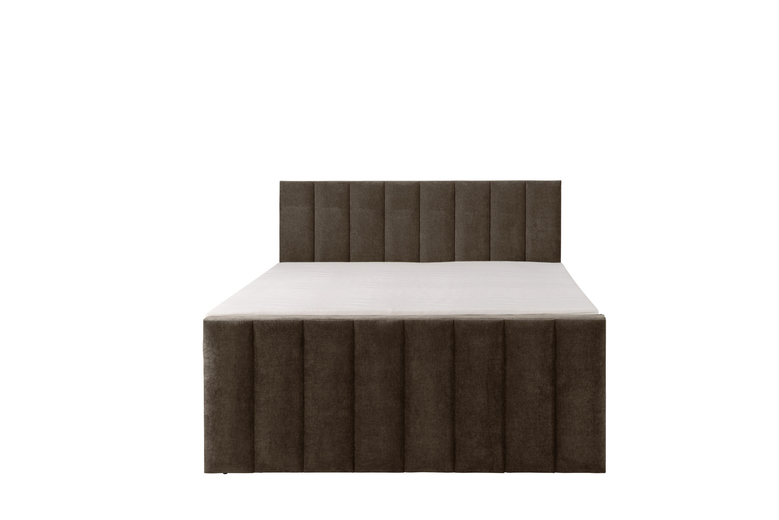 BOXSPRINGBETT VELTRA mit Topper und Bettkasten, Braun, 120x200 cm - Braun, Textil (120/200cm) - KS Home Concept