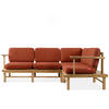 LOUNGESOFA ATREDA rechts - Orange, Holz/Textil (230/74/160cm) - KONSIMO®