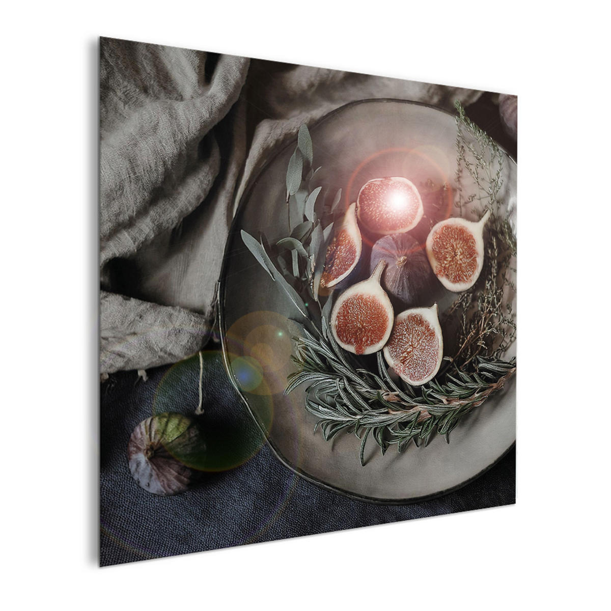 GLASBILD 30x30 cm Küche grau - Anthrazit, Glas (30/30cm) - artissimo