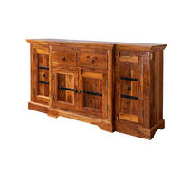 SIDEBOARD Akazie 160x45x85 honig lackiert OXFORD #0902 - Braun, Holz (160/85/45cm) - Massivmoebel24