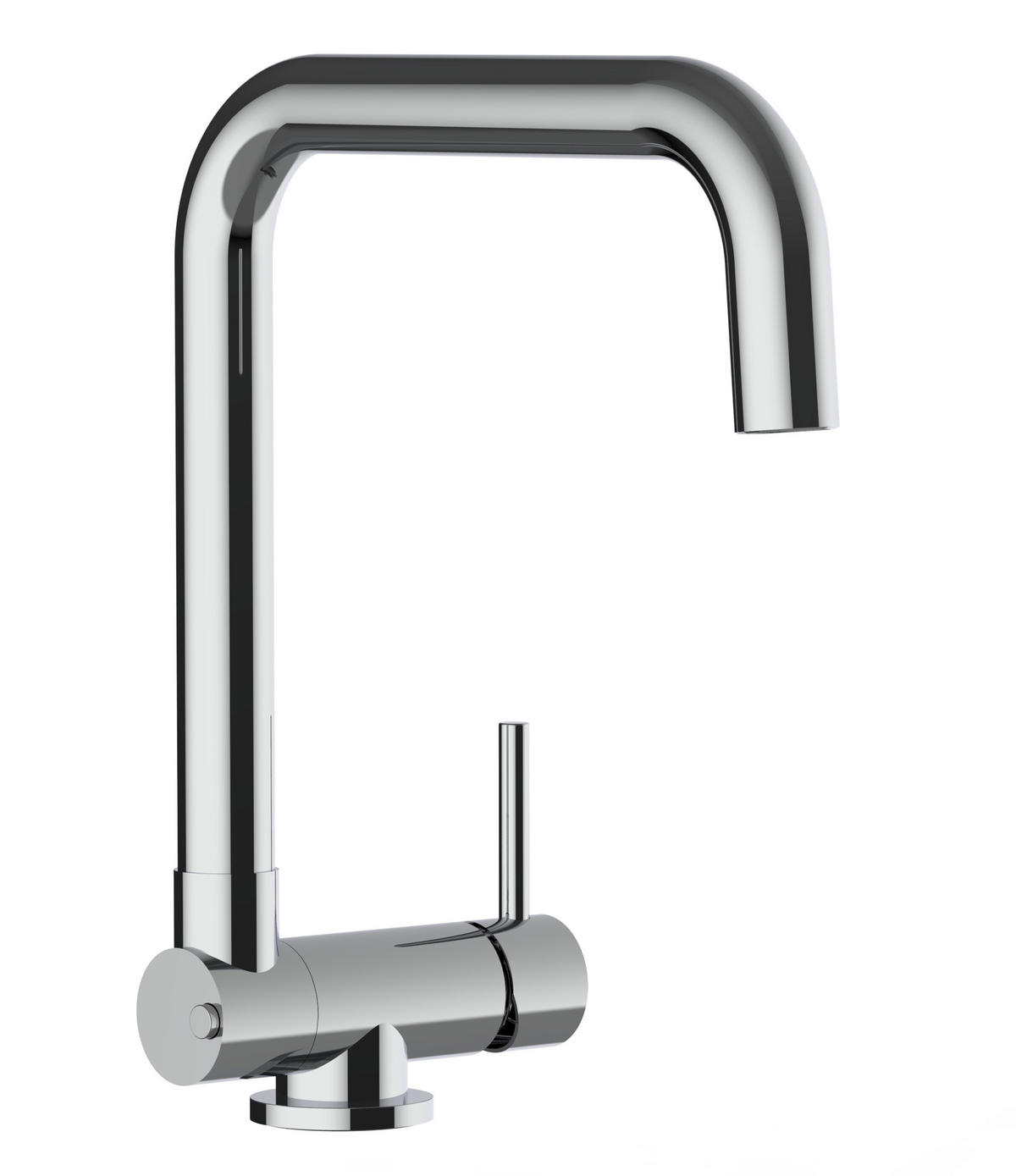 VORFENSTER-KÜCHENARMATUR, Umklappbar 4,5 CM, Verchromt, 360° schwenkbar - Chromfarben, Metall (20.1/26.5/20.1cm) - VIZIO