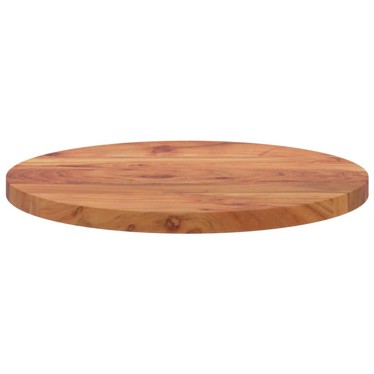 TISCHPLATTE Ø50/2,5 Cm Rund Massivholz Akazie - Naturfarben, Holz (50/50/2.5cm) - vidaXL