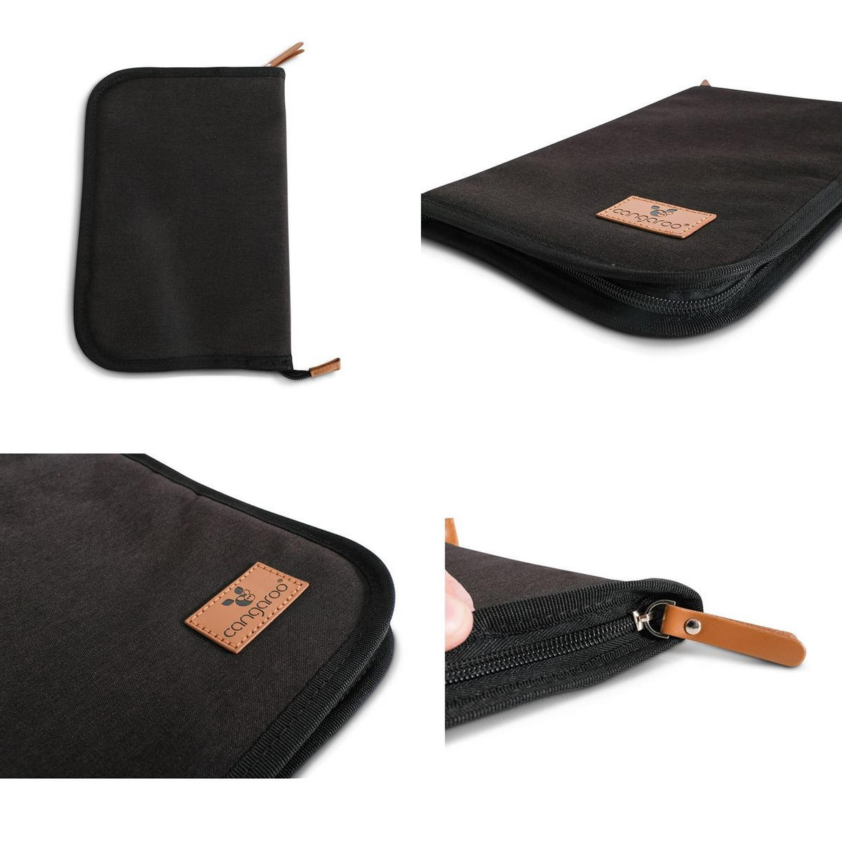 WICKELTASCHE Dokumententasche Liam rosa Polyester, Reißverschluss, griff, leicht zu reinigen, für unterwegs - Rosa, Textil (19/28/1cm) - Cangaroo