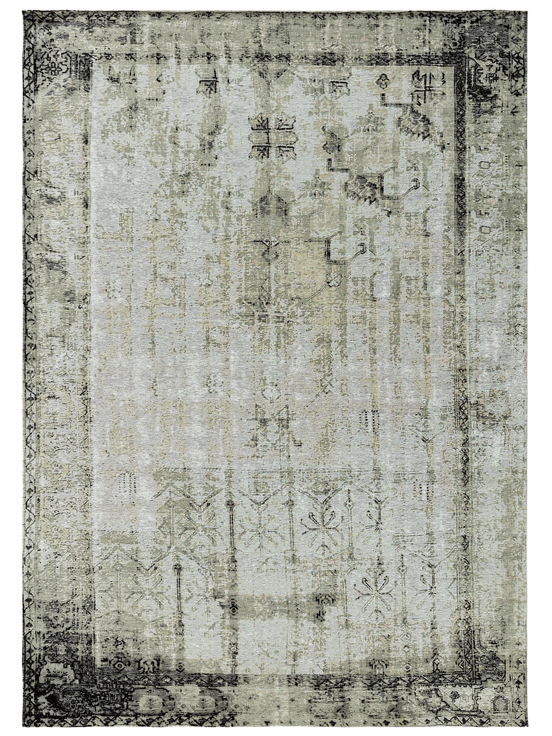 FLACHGEWEBETEPPICH Frencie Schwarz/Grau 80x165 cm - Schwarz, Textil (80/165cm) - benuta Nest