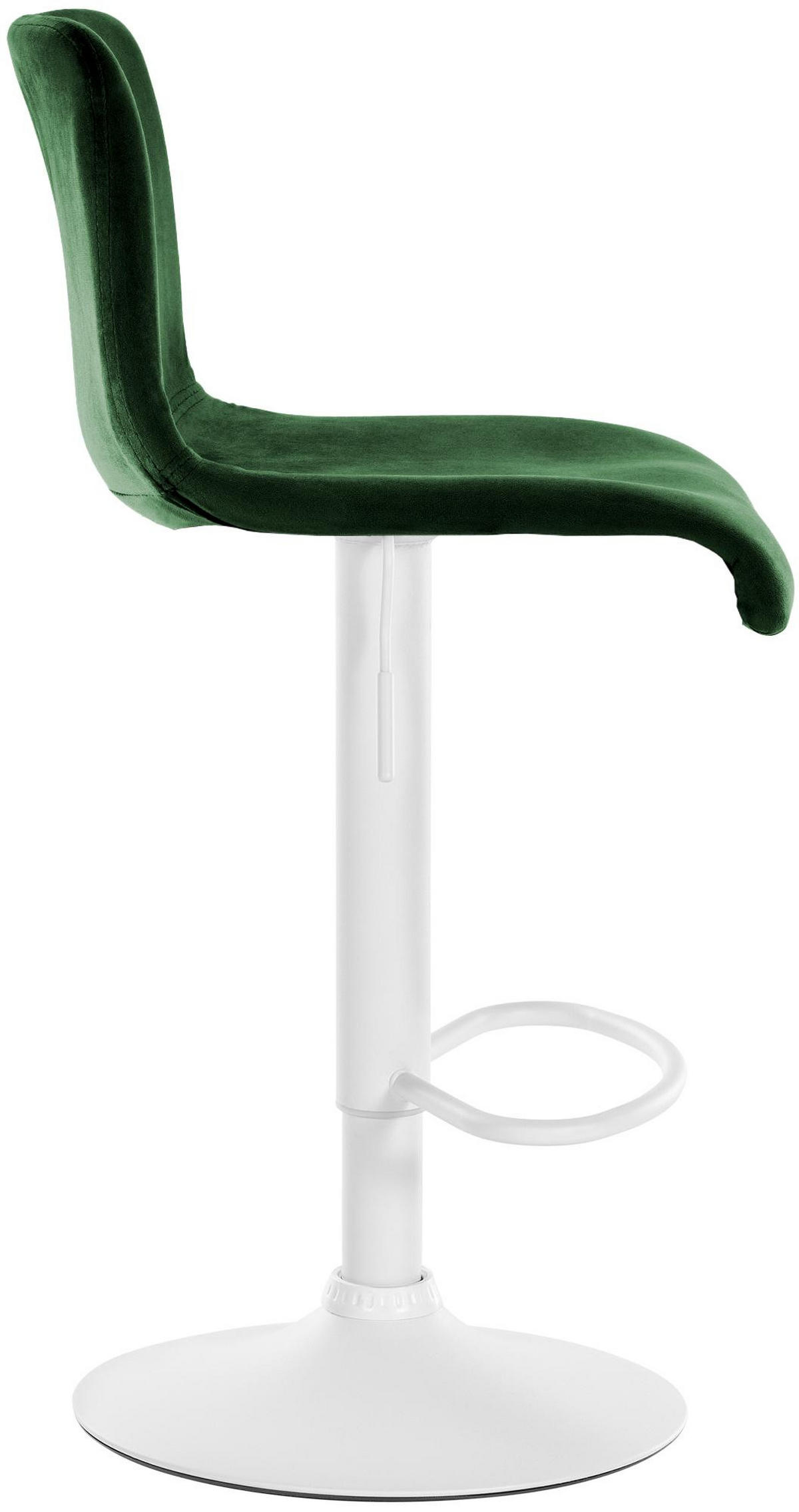 BARHOCKER Samt Grün - Grün, Textil (39/83/36cm) - CLP