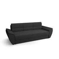 SOFA REBI BIS mit Schlaffunktion RAINBOW 27 mit Stauraum - Grau, Textil (80/78/240cm) - Bedante