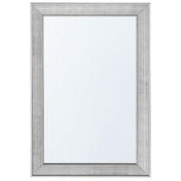 FALITÜKÖR ezüst téglalap alakú 61/91 cm Bubry - ezüst, műanyag (61/91/3cm) - Beliani