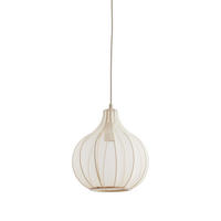 HÄNGELAMPE Elati Braun Ø29/31 cm - Braun, Textil (29/29/31cm) - Light & Living