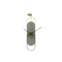 WANDUHR Design Grau 20/90 cm - Grau, Holzwerkstoff/Metall (2.71/90/2cm) - ONZENO