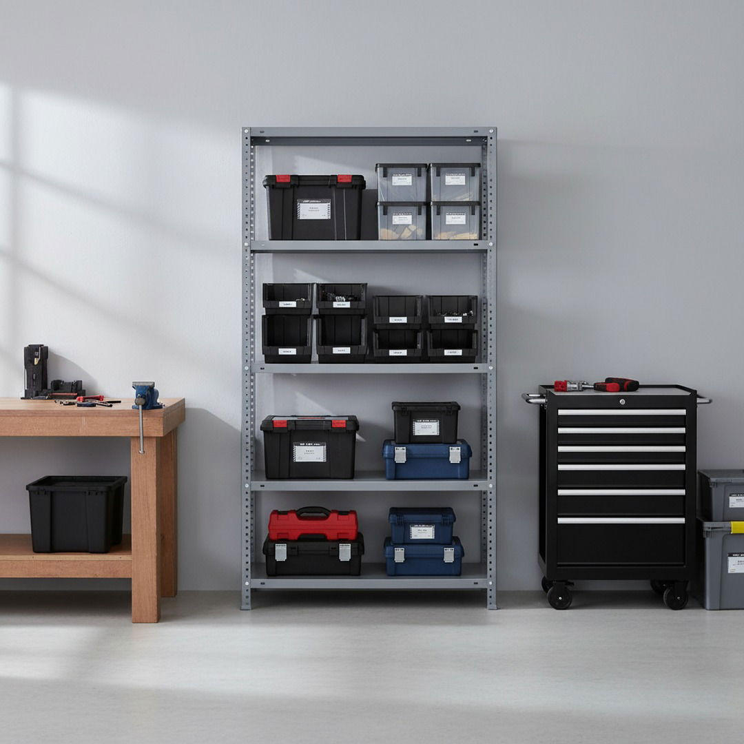 SCHRAUBREGAL PANDA | HxBxT 180x80x50cm | 5 Fachböden | Fachlast 100kg | Verzinkt - Silberfarben, Metall (80/180/50cm) - PROREGAL