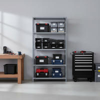 SCHRAUBREGAL PANDA | HxBxT 180x80x50cm | 5 Fachböden | Fachlast 100kg | Verzinkt - Silberfarben, Metall (80/180/50cm) - PROREGAL