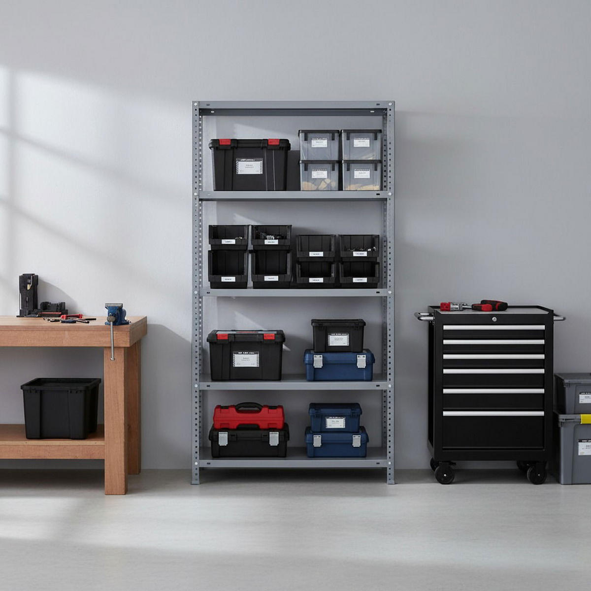 SCHRAUBREGAL PANDA | HxBxT 180x80x50cm | 5 Fachböden | Fachlast 100kg | Verzinkt - Silberfarben, Metall (80/180/50cm) - PROREGAL