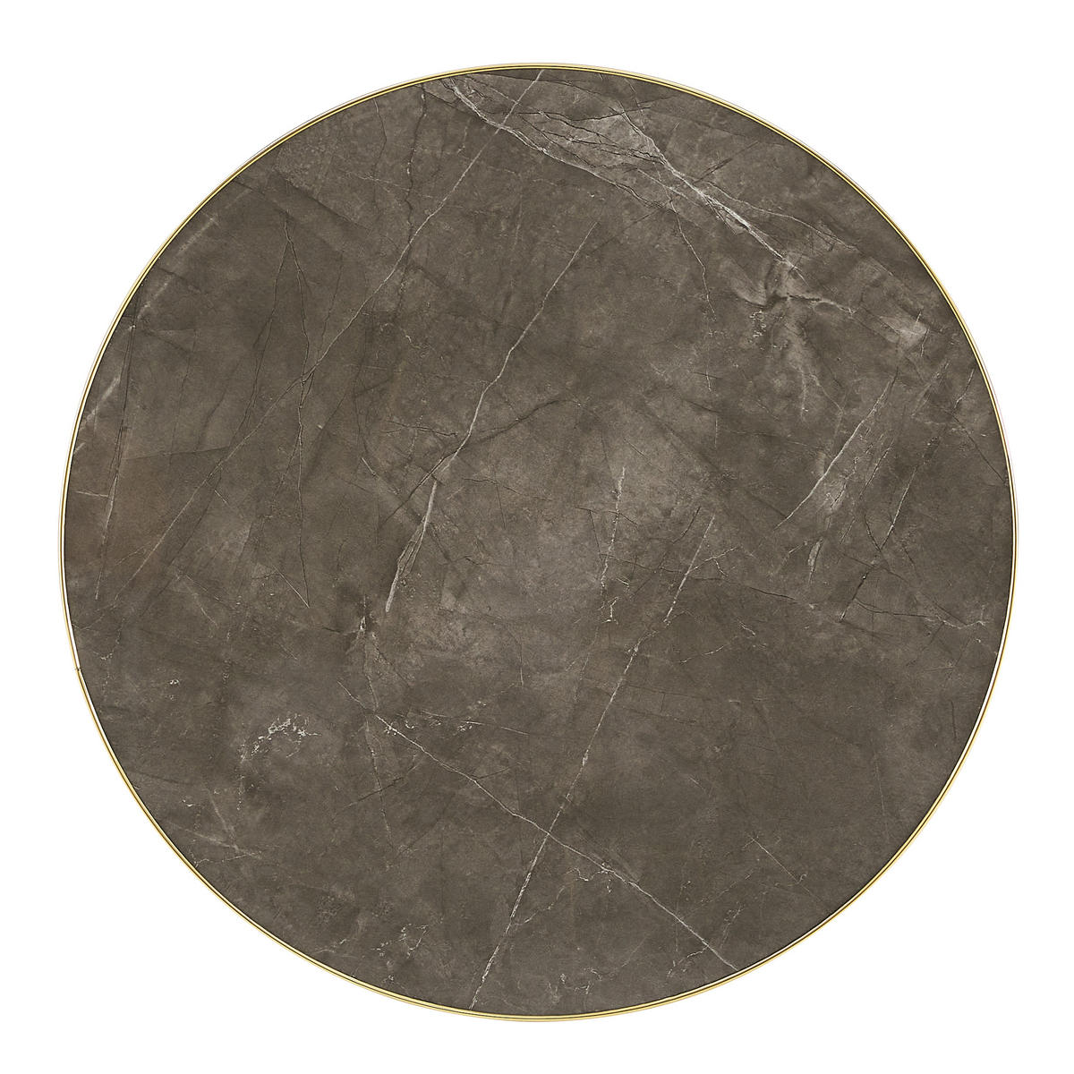 BEISTELLTISCH Grau/Gold, 59,5/59,5/73,5 cm - Grau, Holzwerkstoff (59.5/59.5/73.5cm) - PANGIVO