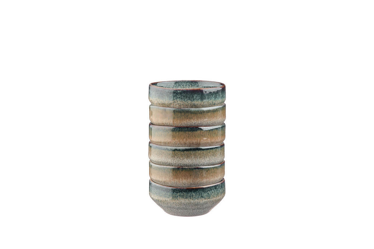 SCHALEN Genesis Ø8cm - 6er-Set - Erde - Grau, Keramik (8cm) - Björn