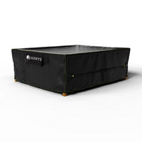 GARTENMÖBELABDECKUNG CoverSafe Pro schwarz - Schwarz, Kunststoff (250/100/300cm) - Juskys