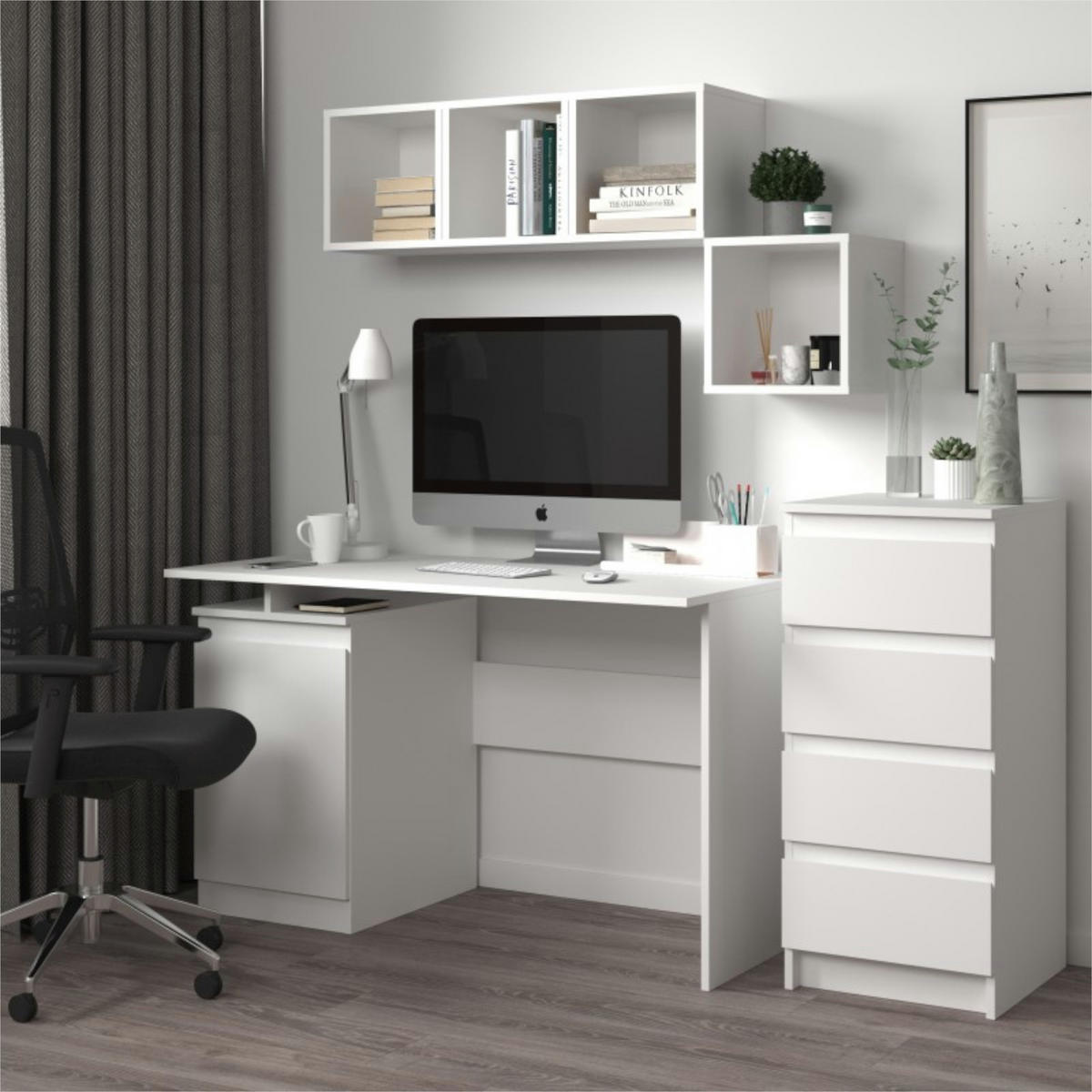 HÄNGEREGAL SOLA POL1 Weiß - Weiß, Holzwerkstoff/Kunststoff (30/30/29cm) - Komodee