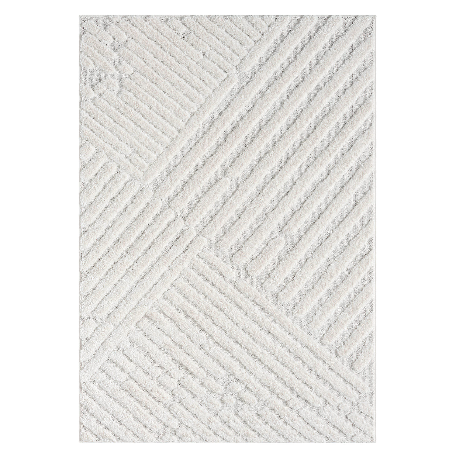 HOCHFLOR-TEPPICH Focus 749 Creme 160x230 cm - Creme, Textil (160/230cm) - carpet city