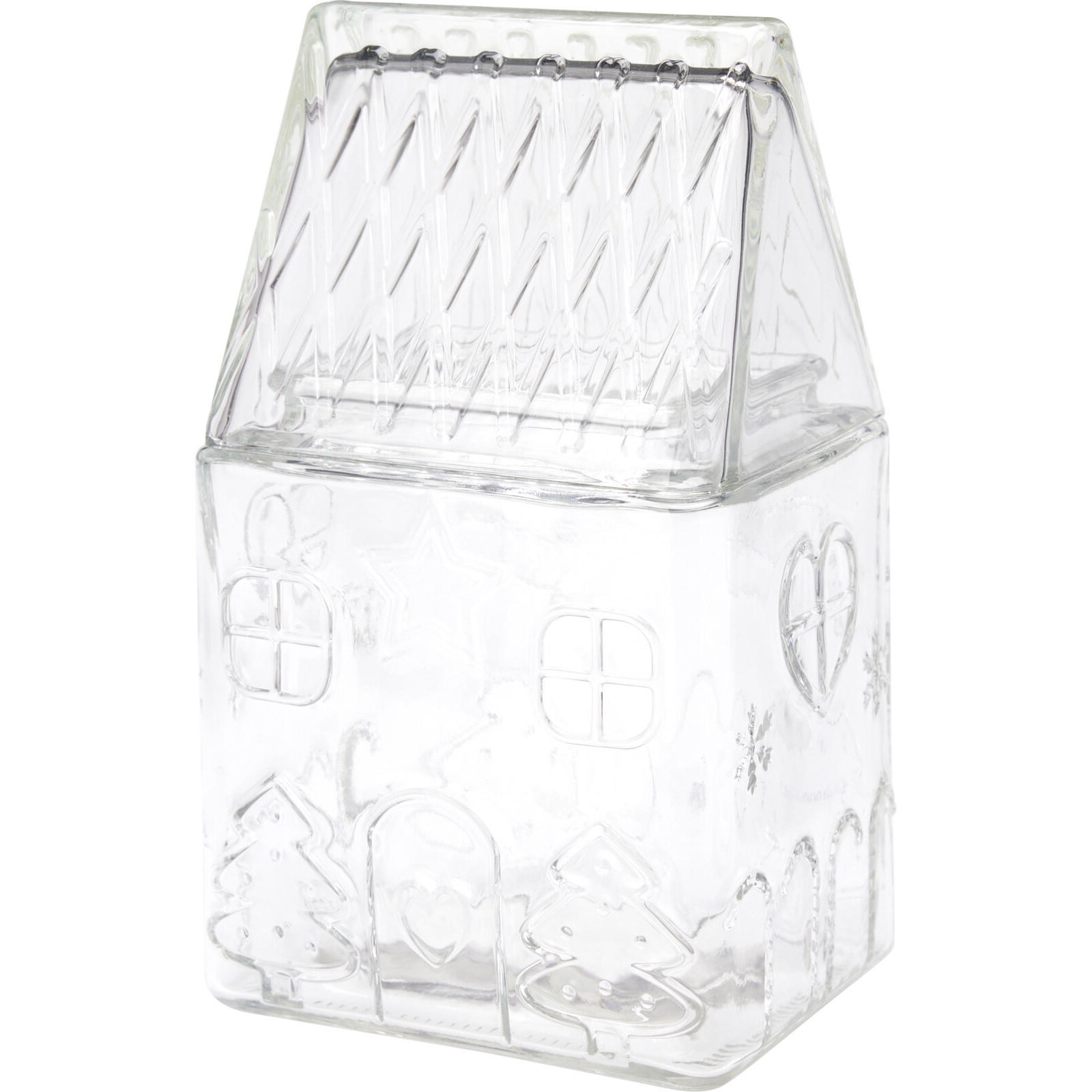 GLASBEHÄLTER Weihnachtsmotiv 1,5 L - Transparent, Glas (11/22/13cm) - Excellent Houseware