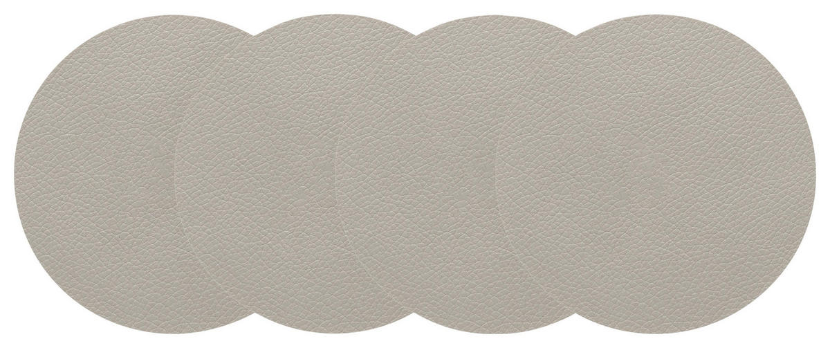 UNTERSETZERSET Livi Grau 4-teilig - Grau, Kunststoff (1/1cm) - Gourmesto