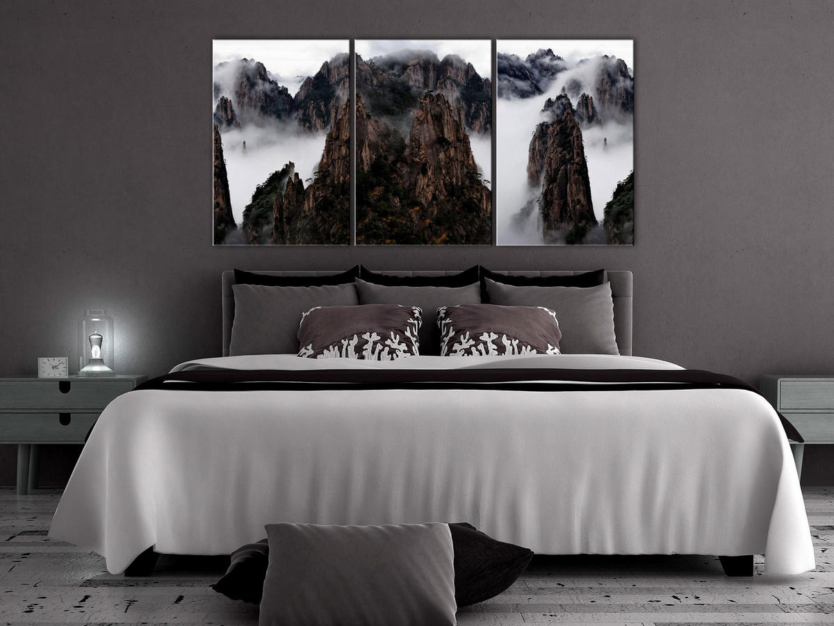 KUNSTDRUCK Braun 120/60 cm - Braun/Grau, Textil (120/60cm) - KUNSTLOFT