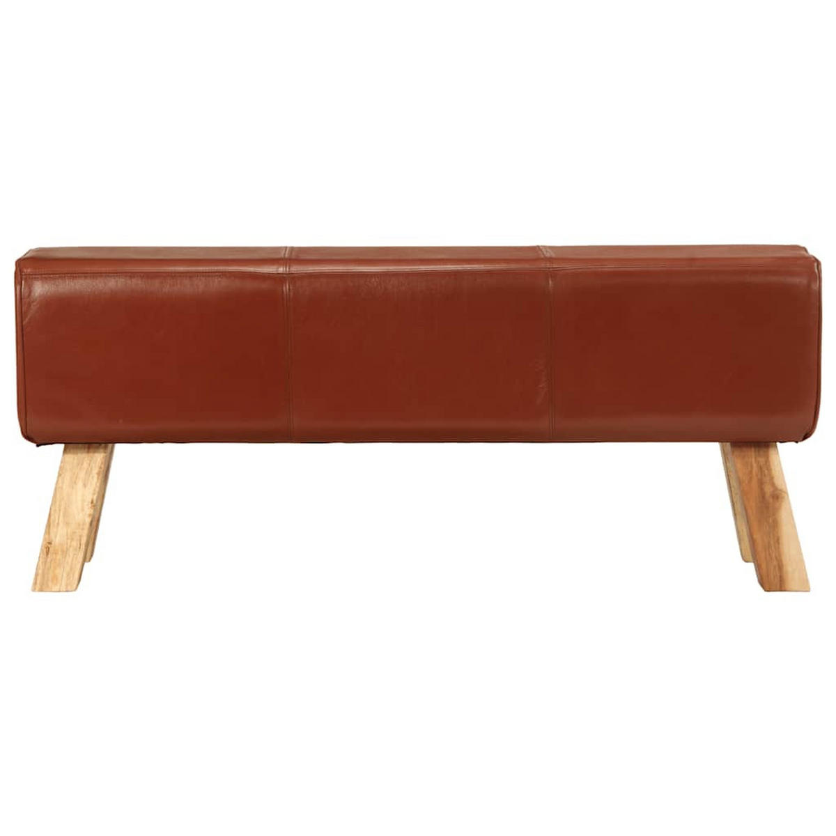 SITZBANK Pfero Turnbock Braun 110 cm Braun Echtleder - Braun, Leder (110/46/30cm) - DELUKE