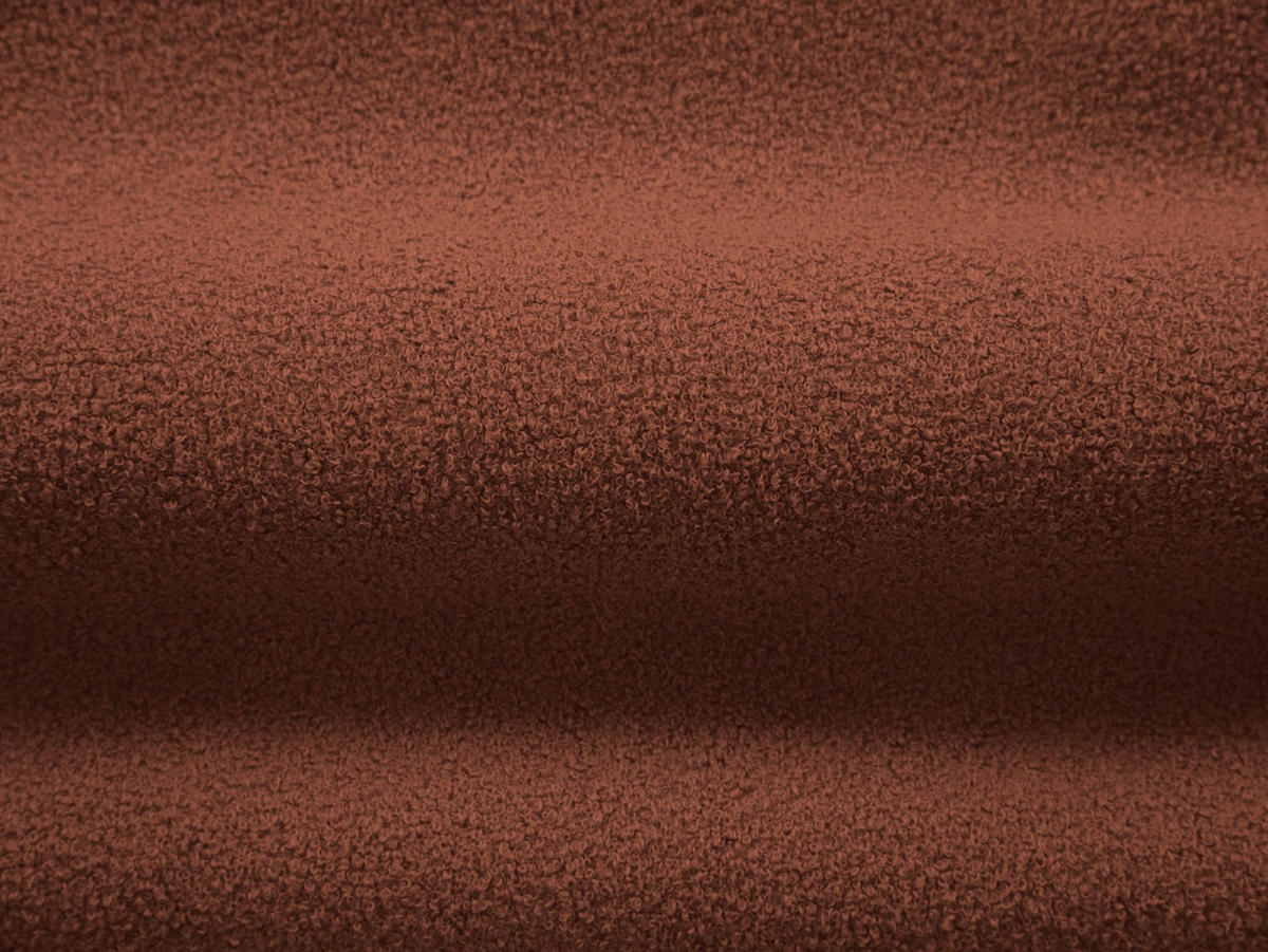 DREHSESSEL Chuck aus Boucle ziegelstein - Braun, Textil (77/80/78cm) - Micadoni