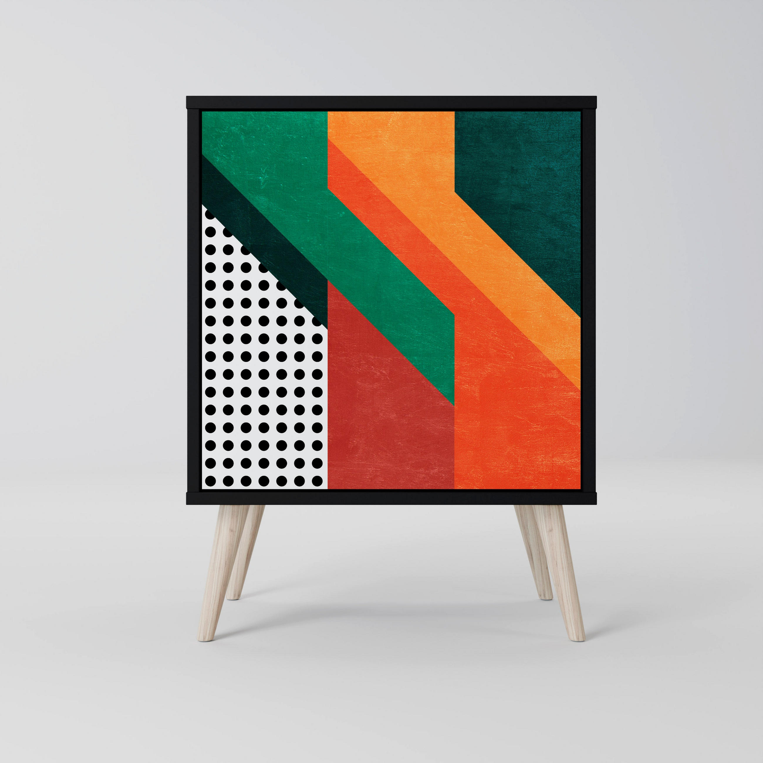 SpaceRebels Sideboard Schwarz 57.5x77.5x42 cm