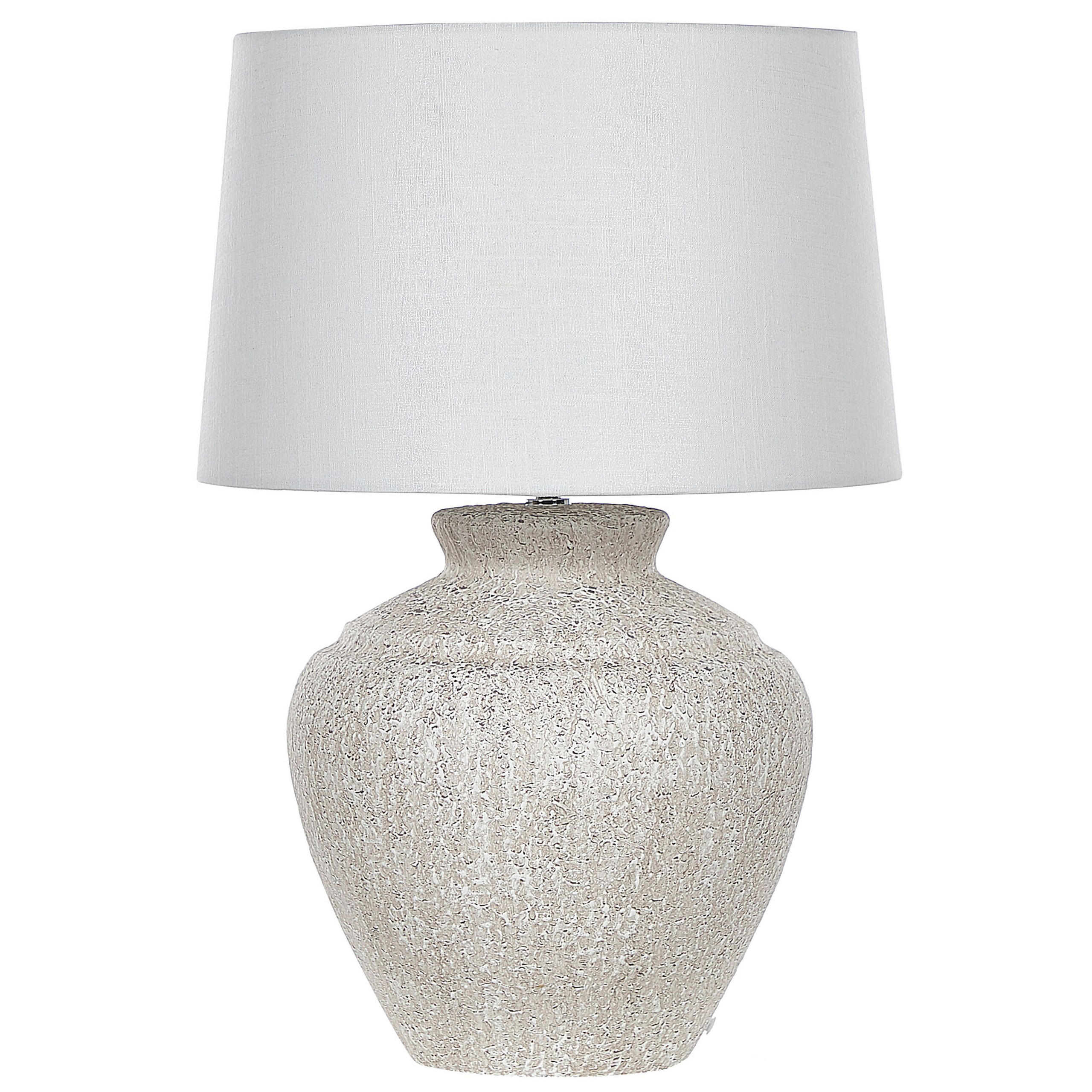 TISCHLAMPE Caine 40/40/60 cm - Weiß, Keramik (40/40/60cm) - Beliani
