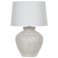 TISCHLAMPE Caine 40/40/60 cm - Weiß, Keramik (40/40/60cm) - Beliani
