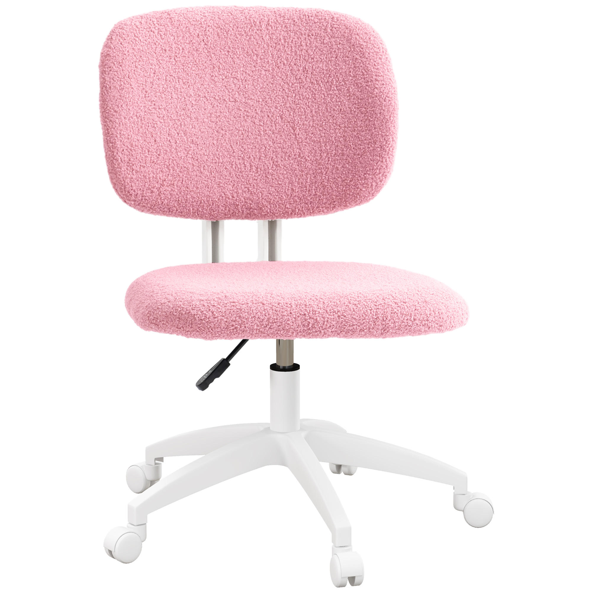BÜROSTUHL, Ergonomischer Schreibtischstuhl, Höhenverstellbarer Computerstuhl - Rosa, Kunststoff (53/90/48cm) - Vinsetto