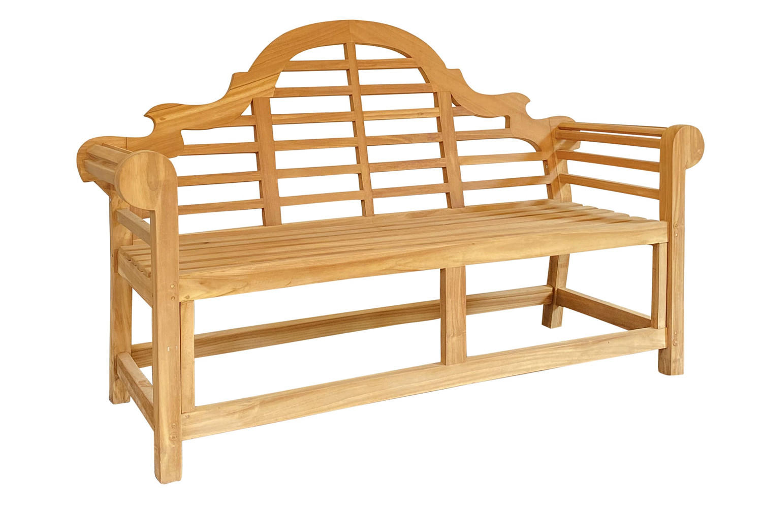 GARTENBANK Quento 167x64x105 cm, Teakholz, Natur - Naturfarben, Holz (64/105/167cm) - dasmöbelwerk