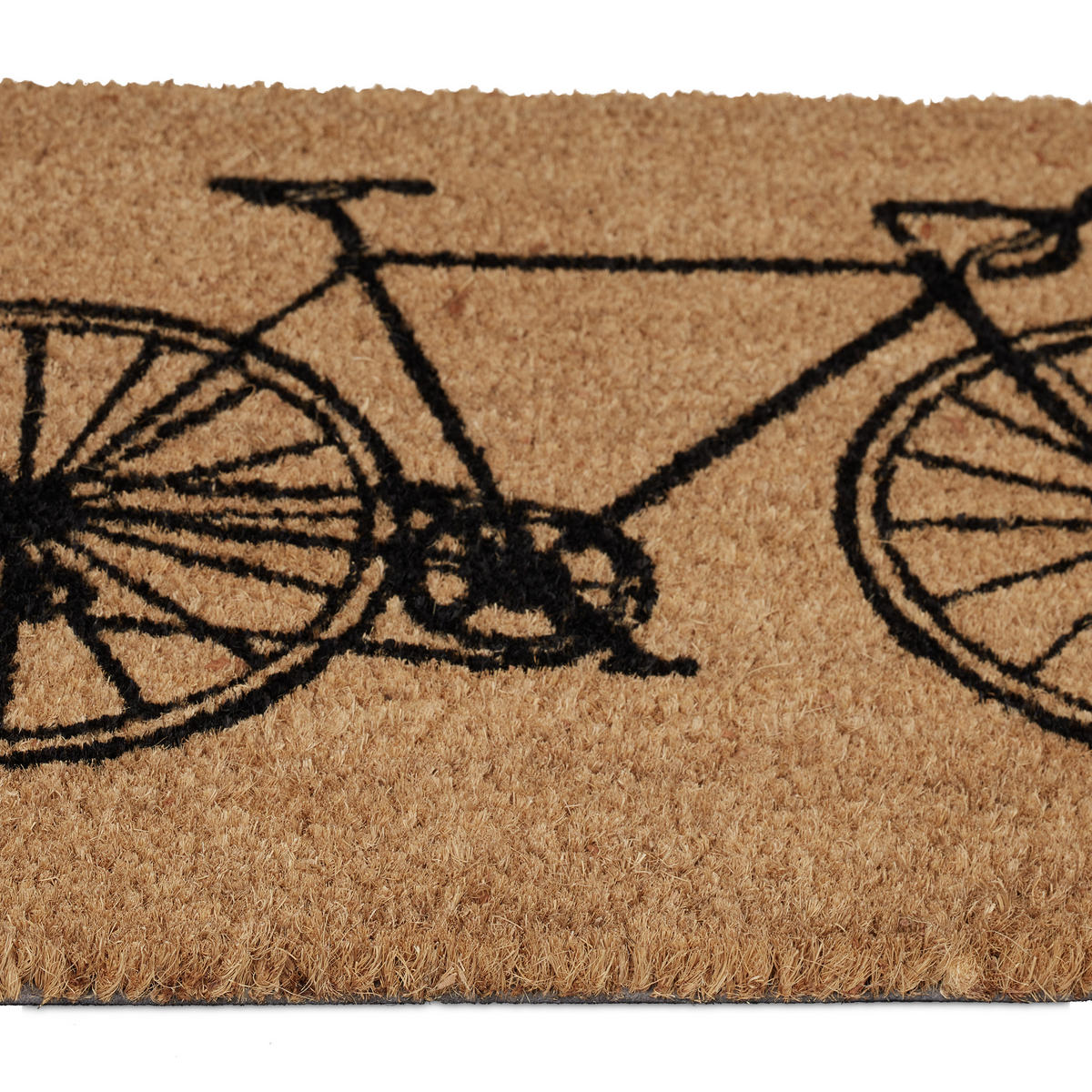 FUSSMATTE - Hellbraun, Kunststoff/Textil (60/40cm) - Relaxdays