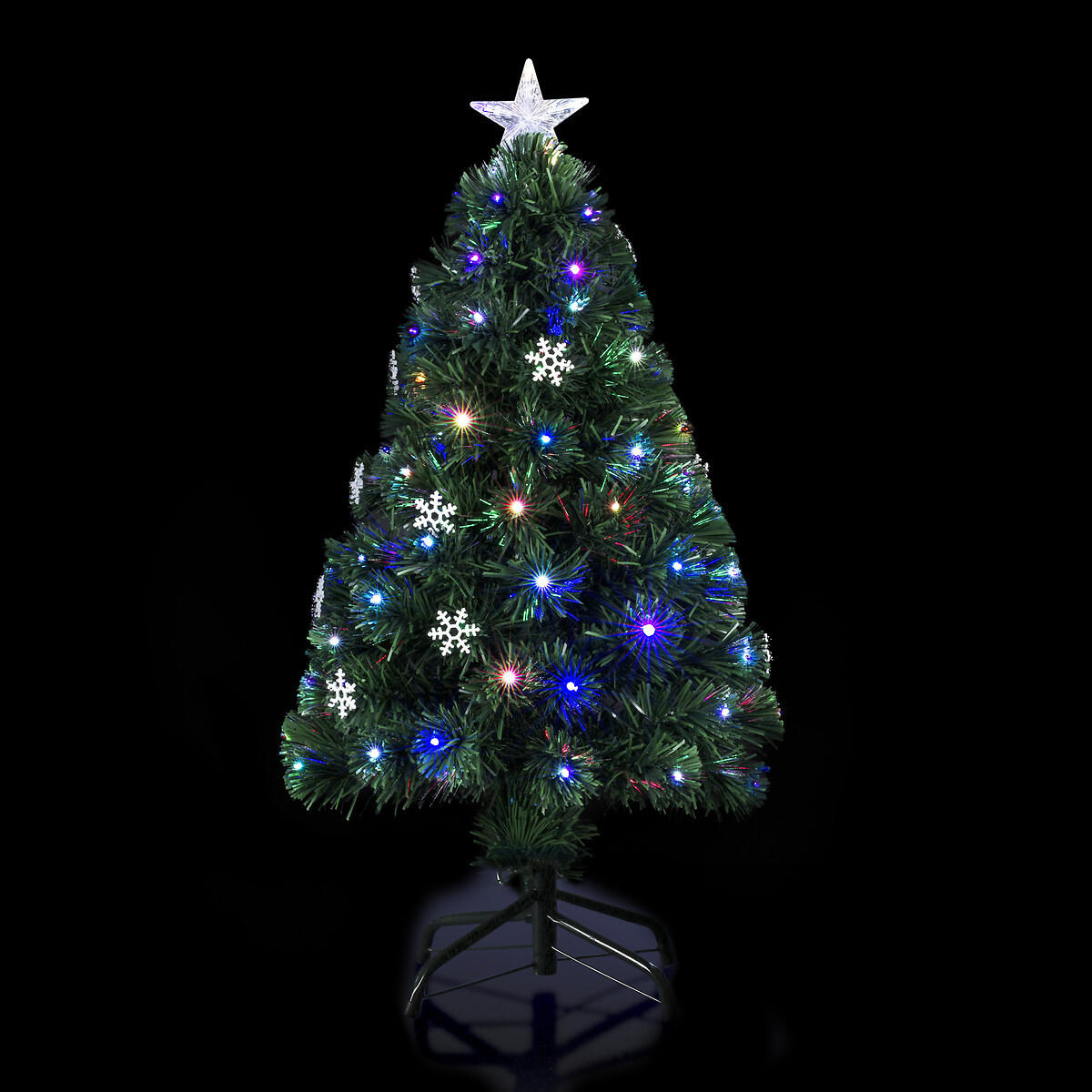 WEIHNACHTSBAUM Künstlich 120 cm mit Lichtern und Stern - Multicolor, Kunststoff (64/120cm) - Fééric Lights and Christmas