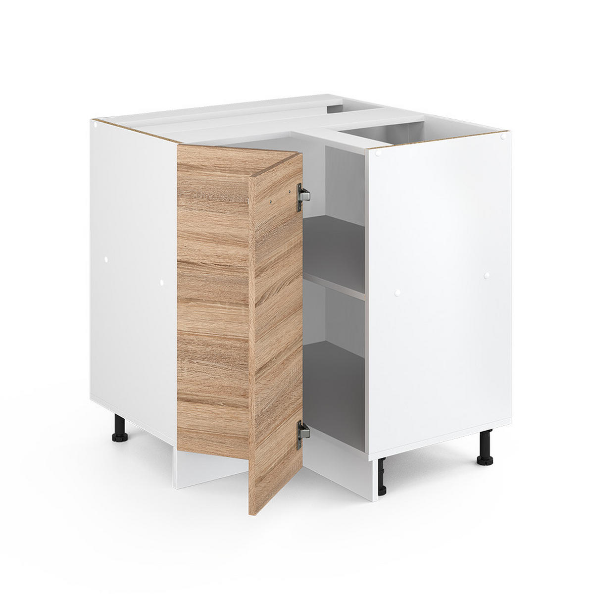 UNIVERZALNA VOGALNA OMARA R-Line Sonoma 75.6 cm z vrati, z delovno površino - hrast sonoma, leseni material (75.6/81.6/60cm) - Vicco