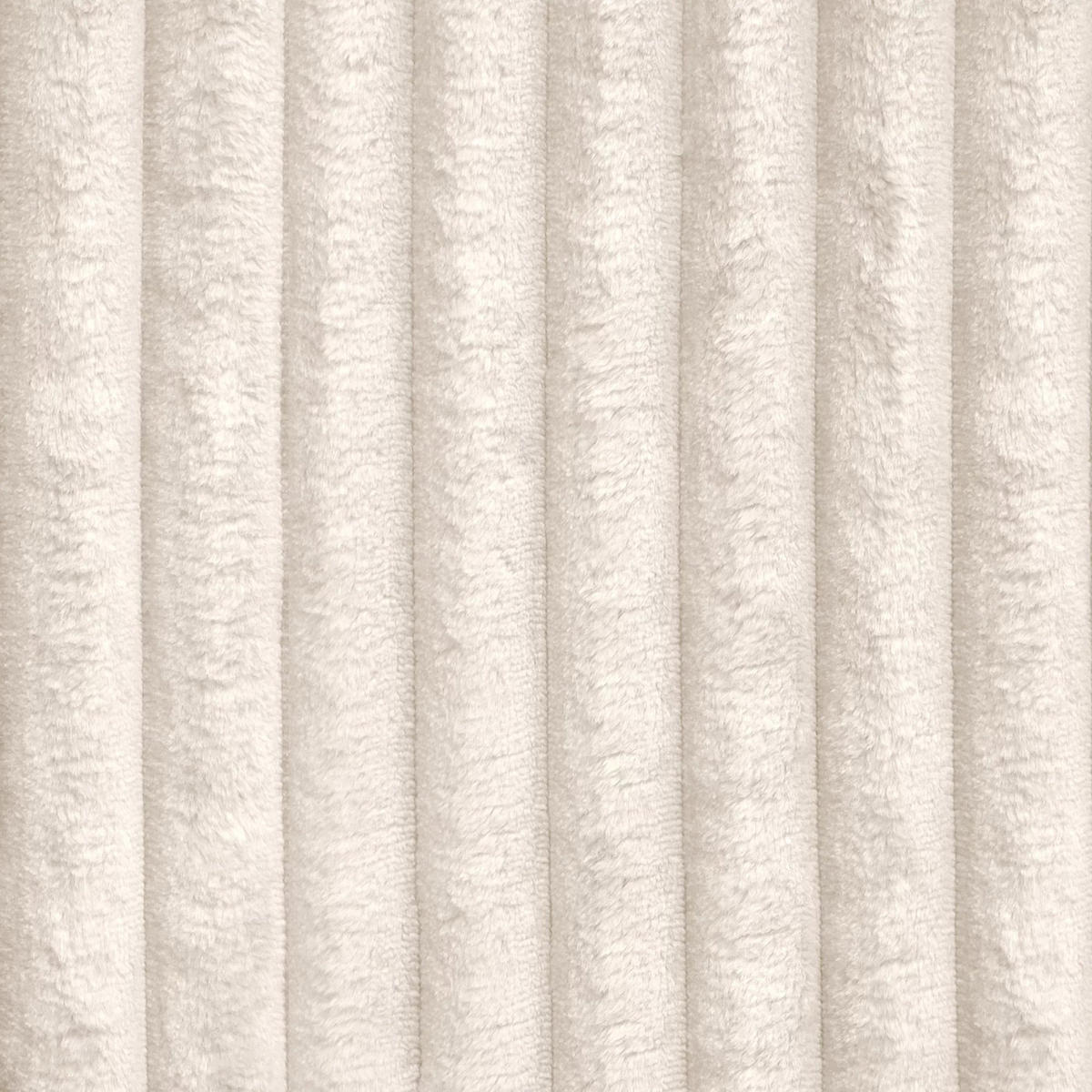 SCHLAFSOFA GERADE Gerippter Samt Creme 234cm - Creme, Textil (234/90/100cm) - Sia Home