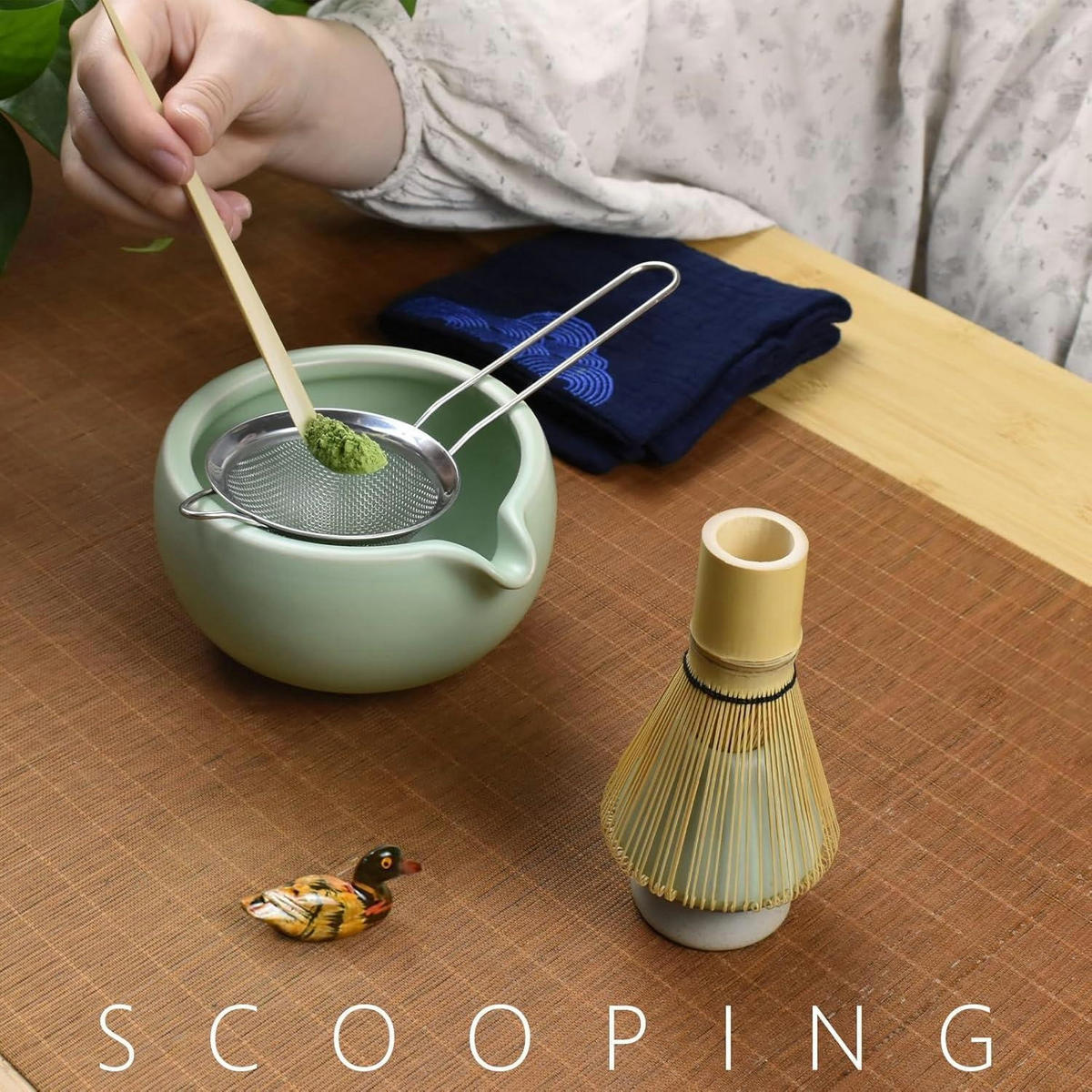 TEEZEREMONIE Set Matcha Grün 5-teilig - Grün, Keramik (5.3/11.2/22.4cm)
