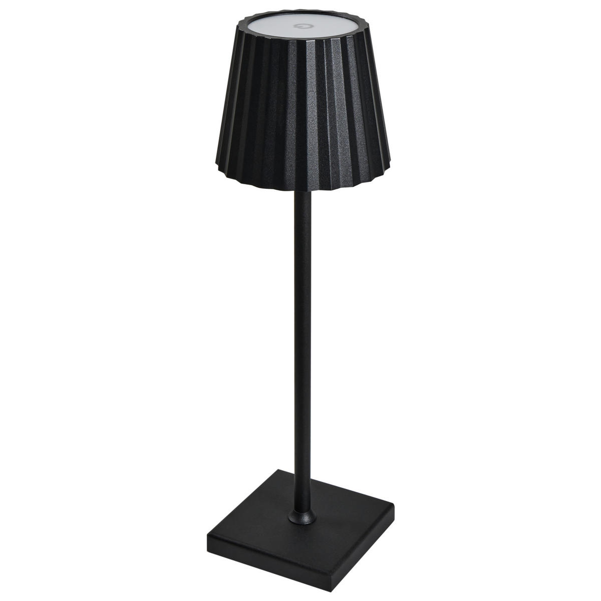 TISCHLAMPE Metall Schwarz Pombeiro - Schwarz, Metall (12/12/38cm) - Beliani