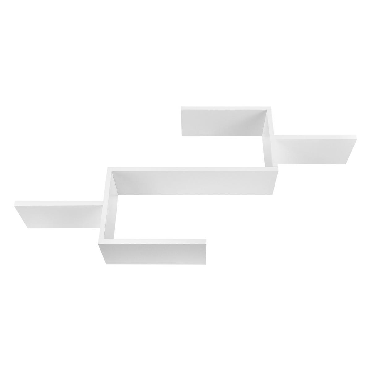 WANDREGAL Flekkefjord - Weiß, Holzwerkstoff (104/49.5/14.5cm) - [en.casa]