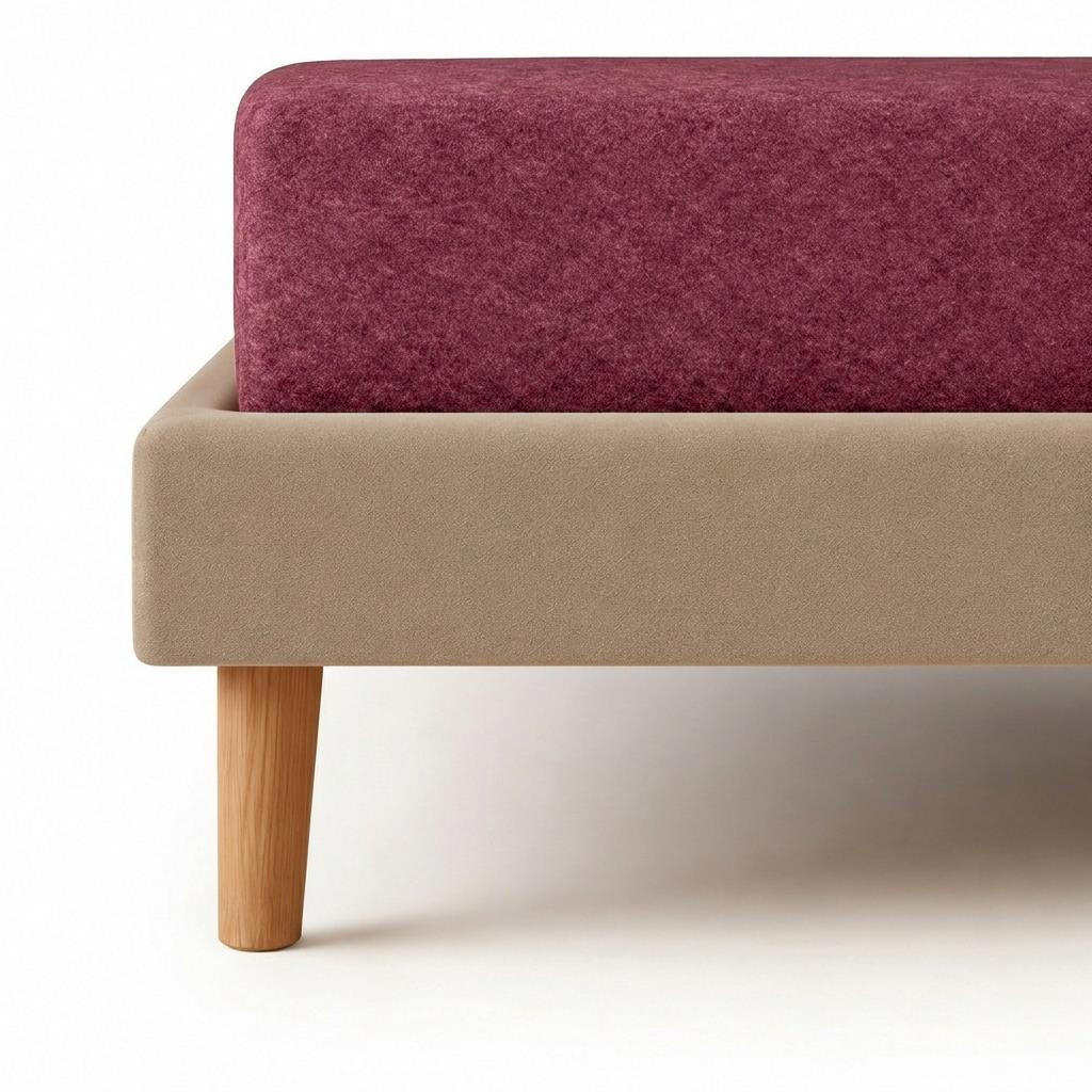 BIBER-SPANNBETTLAKEN 180x200 - 200x200 cm Made in Germany! Warme Winter Flanell Bettlaken aus 100% Baumwolle, Spannbetttuch Bordeaux - Bordeaux, Textil (180/200cm) - Carpe Sonno