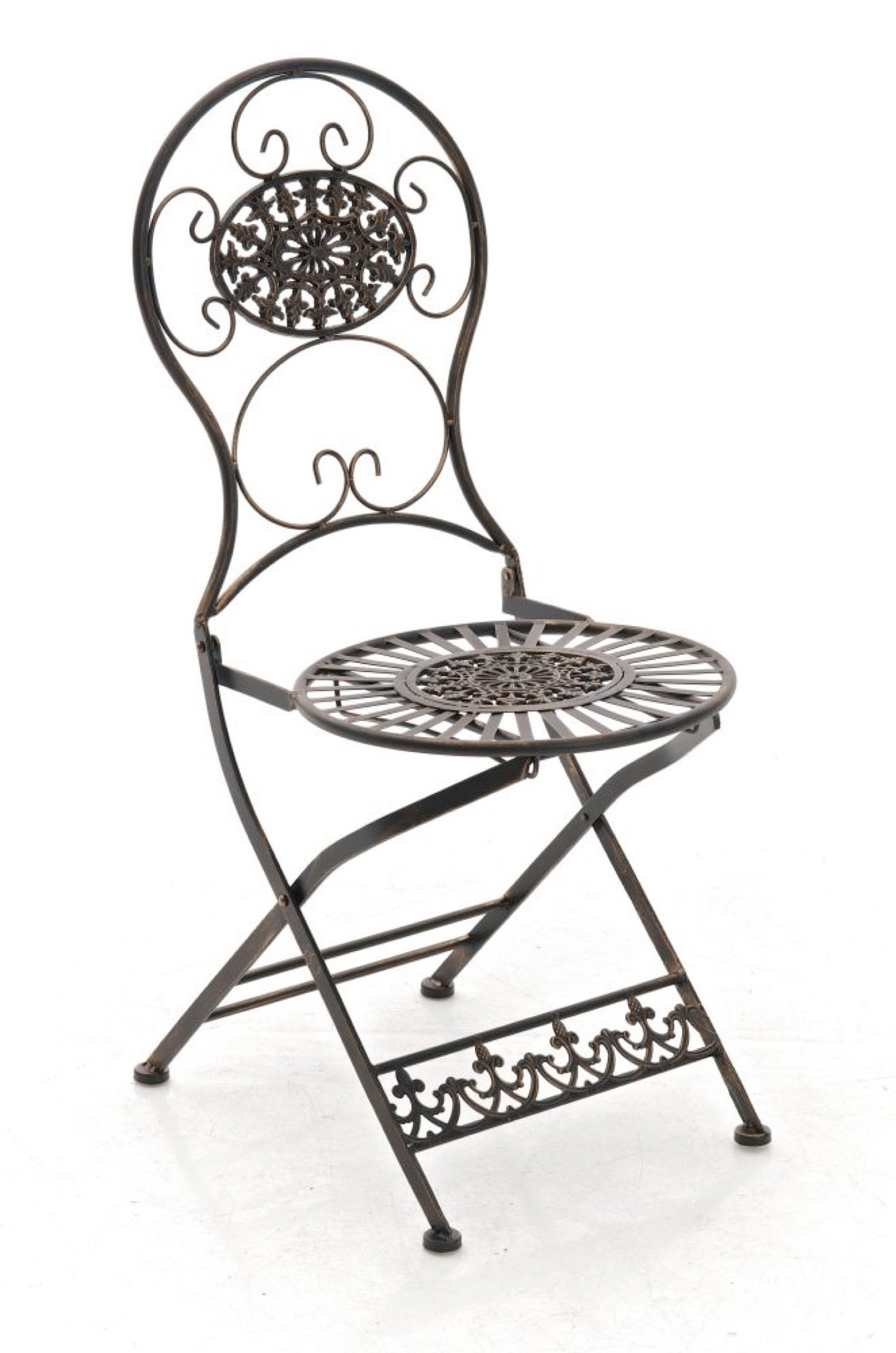 GARTENSTUHL Moni bronze - Braun, Metall (43/50/91.5cm) - TPFGarden