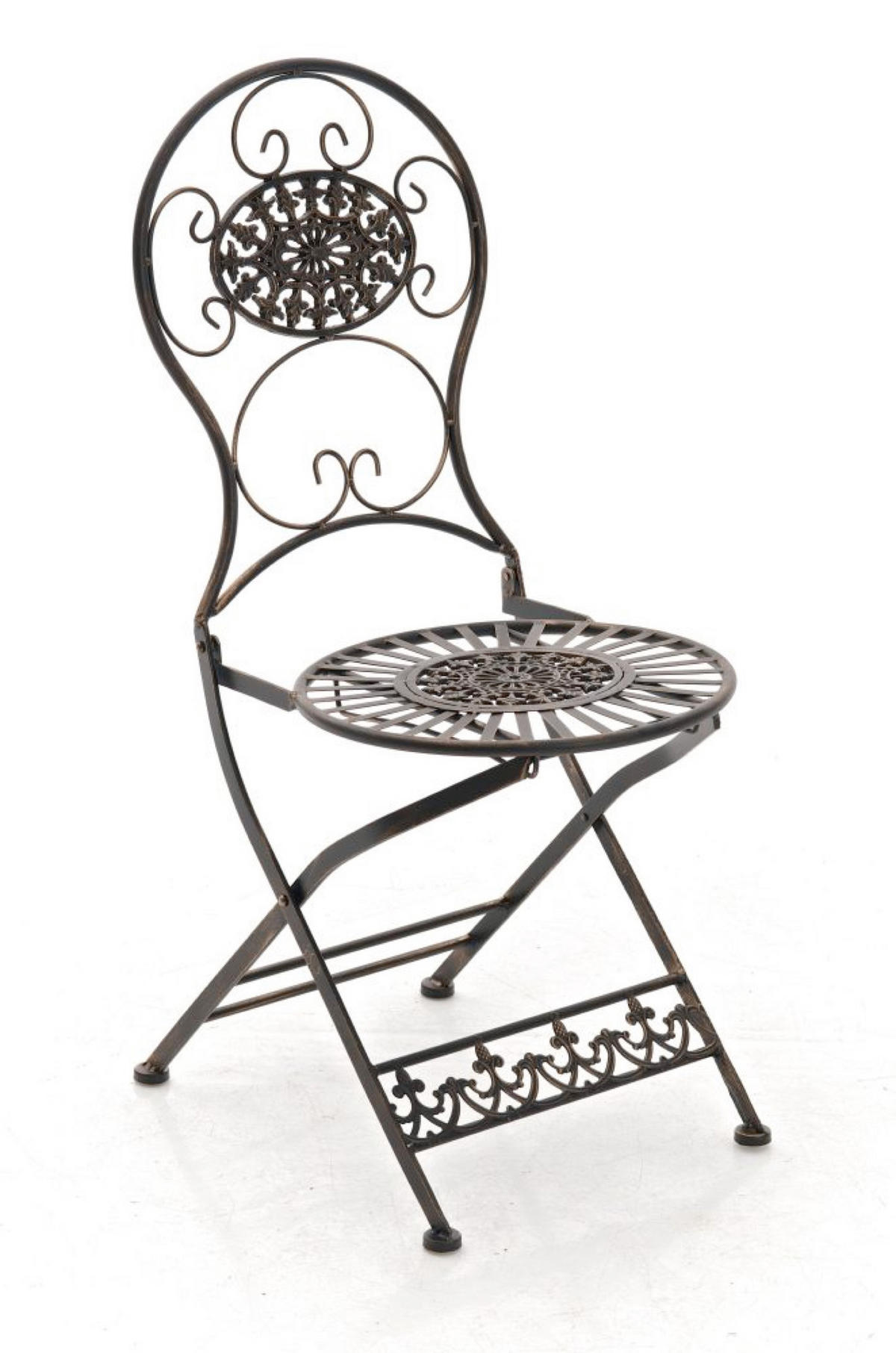 GARTENSTUHL Moni bronze - Braun, Metall (43/50/91.5cm) - TPFGarden