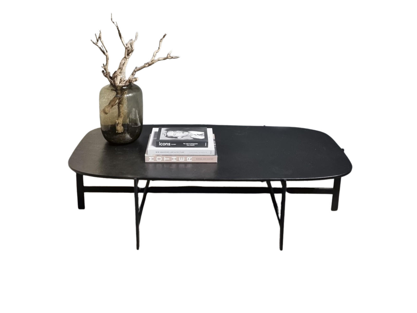 COUCHTISCH Donker Metall 148 cm / 71 cm Schwarz - Schwarz, Metall (71/148/38cm)