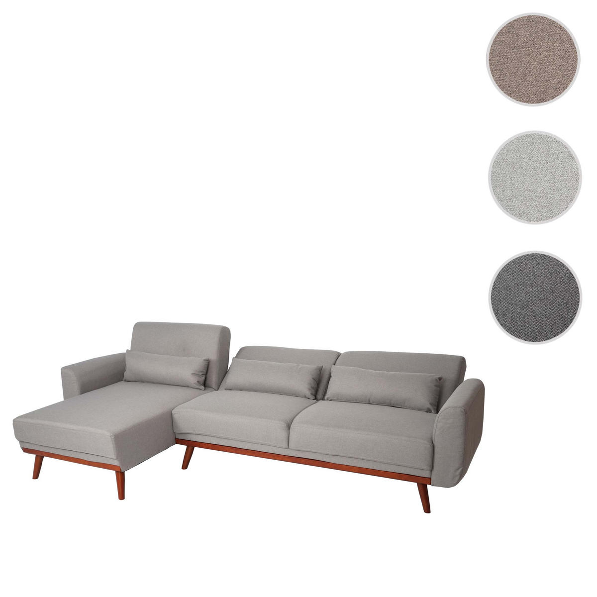 SOFA Anthrazit - Anthrazit, Textil (280/139cm) - MCW