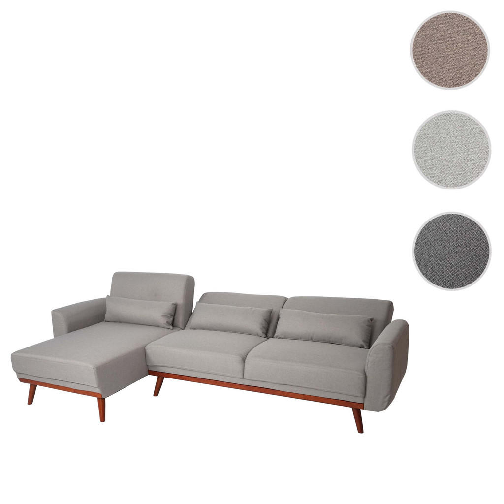Thumbnail - MCW Sofa, Anthrazit, Textil, L-Form, 280x139 cm, Wohnzimmer, Sofas & Couches, Wohnlandschaften, Ecksofas