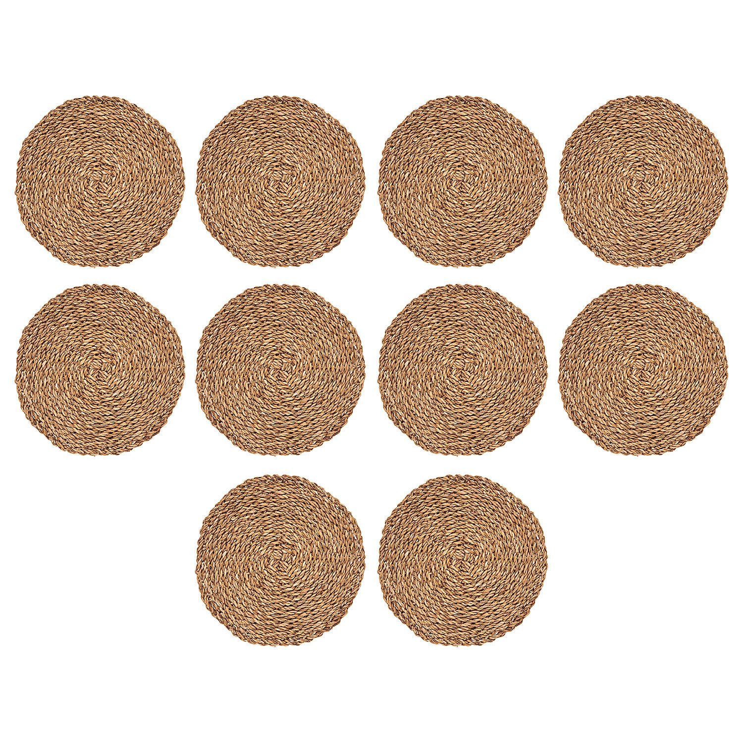 TISCHSET (10er Set) Sea Braid - Beige, Naturmaterialien (37/37cm) - BUTLERS